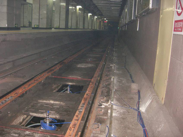 Beijing Railway Station to the Beijing West Railway Station under the existing diameter line of the existing subway line 2 monitoring